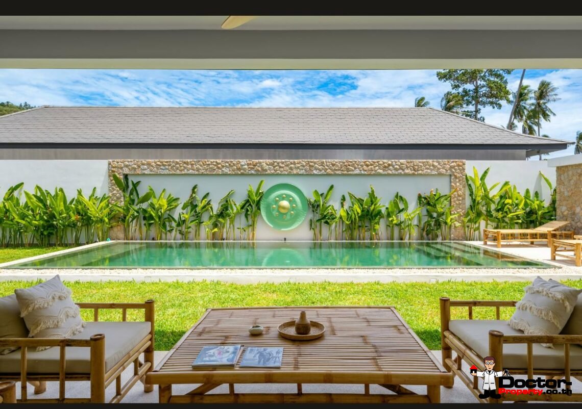 New Balinese 3 Bedroom Garden Villas in Mae Nam, Koh Samui – For Sale